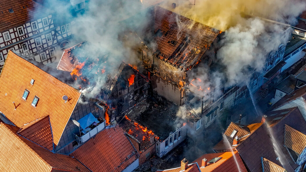 Lauterbach: Großbrand in der Altstadt